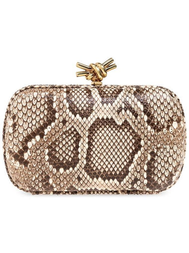 Bottega Veneta ‘Knott Small’ Clutch, Women's, Beige - BOTTEGA VENETA - BALAAN 1