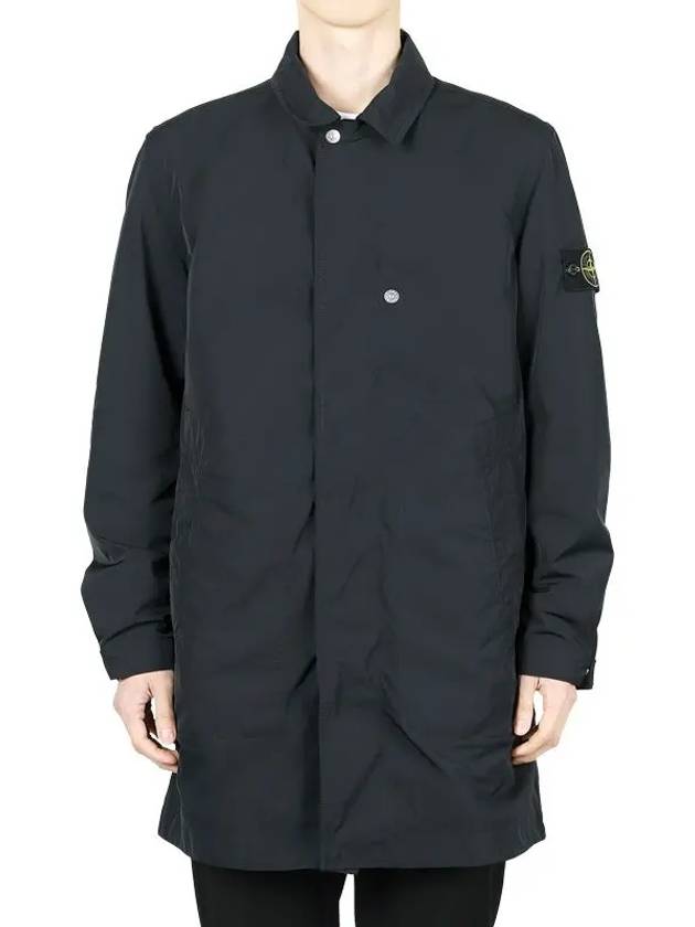 Micro Twill Soft Trench Coat Black - STONE ISLAND - BALAAN 2