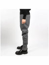 Elasticated Waist Wool Banding Jogger Track Pants Grey - JIL SANDER - BALAAN 4