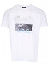 Lucien Logo Short Sleeve T-Shirt White - A.P.C. - BALAAN 1