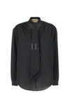 GG Silk Blouse Black - GUCCI - BALAAN 2