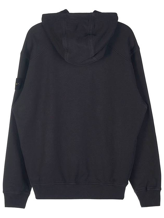 Waffen Patch Cotton Fleece Hoodie Charcoal - STONE ISLAND - BALAAN 3