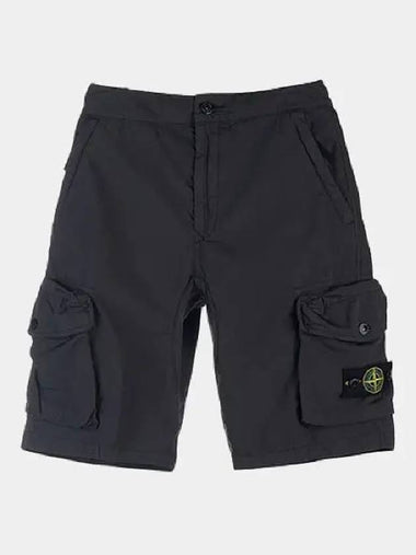 Cargo Pants Black Kids Shorts 7616L0701 V1029 - STONE ISLAND - BALAAN 1