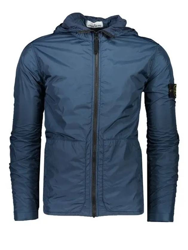 Men's Crinkle Reps Hooded Jacket Blue - STONE ISLAND - BALAAN 3