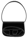1DR Nappa Leather Shoulder Bag Black - DIESEL - BALAAN 3