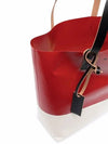 Tribeca Two-tone Tote Bag Red Cream - MARNI - BALAAN.