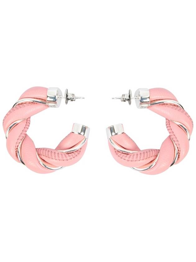 twisted hoop earrings pink - BOTTEGA VENETA - BALAAN 2