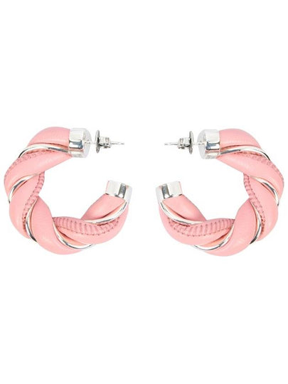 twisted hoop earrings pink - BOTTEGA VENETA - BALAAN 2