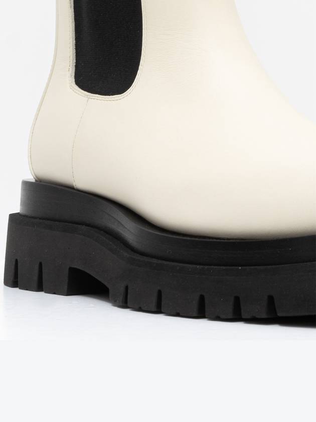 Rug Leather Chelsea Boots Ivory - BOTTEGA VENETA - BALAAN 4