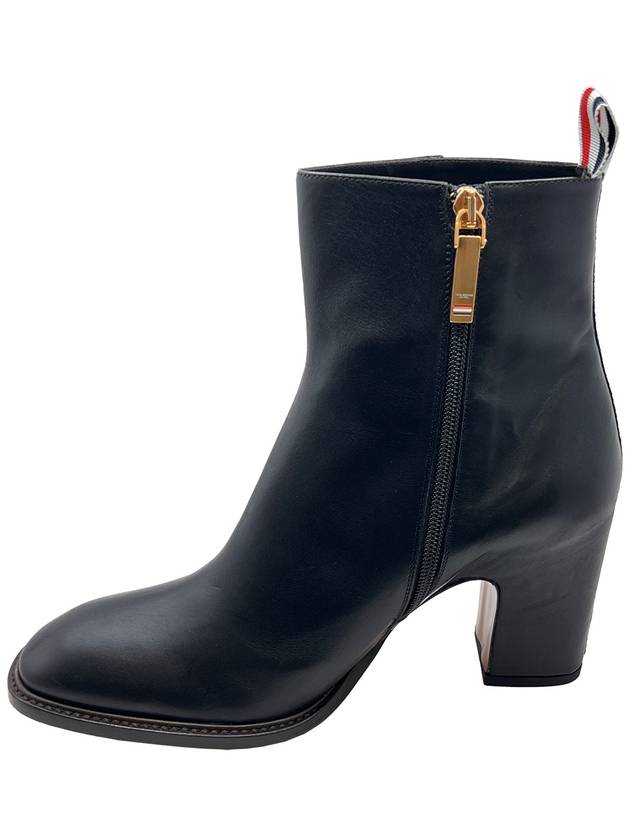 Box Calf 75MM Block Thread Ankle Boots FFB178A 06549 001 - THOM BROWNE - BALAAN 4