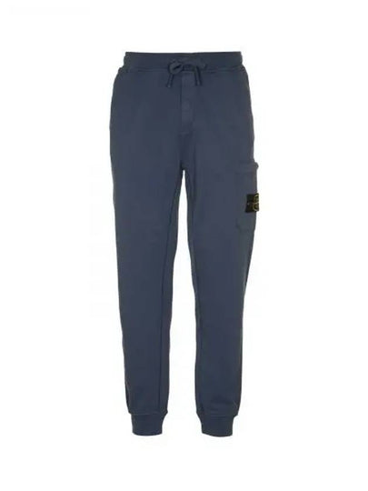 Compass Patch Cotton Track Pants Avio Blue - STONE ISLAND - BALAAN 2