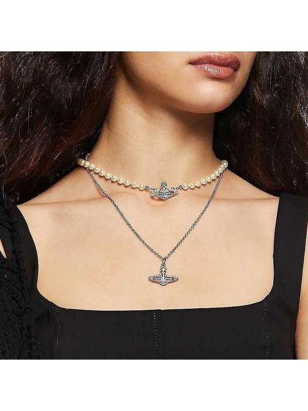 Mini Bas Relief Pendant Necklace Silver - VIVIENNE WESTWOOD - BALAAN 4