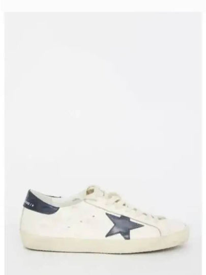 Superstar Beige Night Blue Heel Tab Sneakers - GOLDEN GOOSE - BALAAN 2