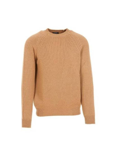 Pierre Lambswool Crew Knit Top Camel - A.P.C. - BALAAN 2