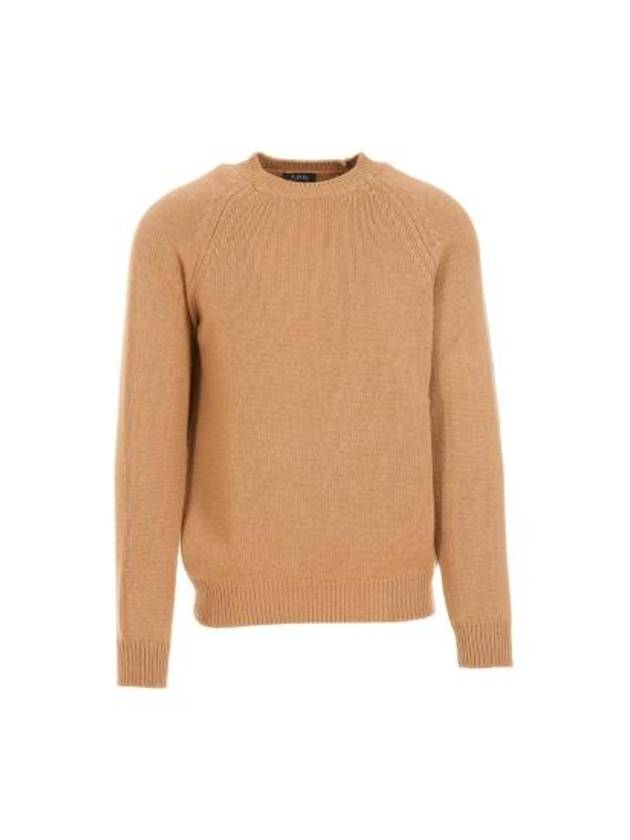 Pierre Lambswool Crew Knit Top Camel - A.P.C. - BALAAN 2