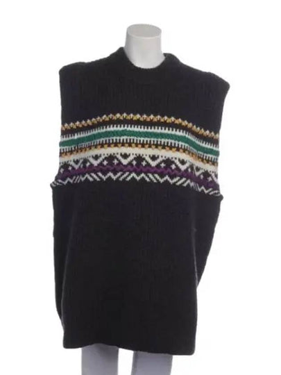 Gresley Wool Sleeveless Knit Top Fade Night - ISABEL MARANT - BALAAN 2