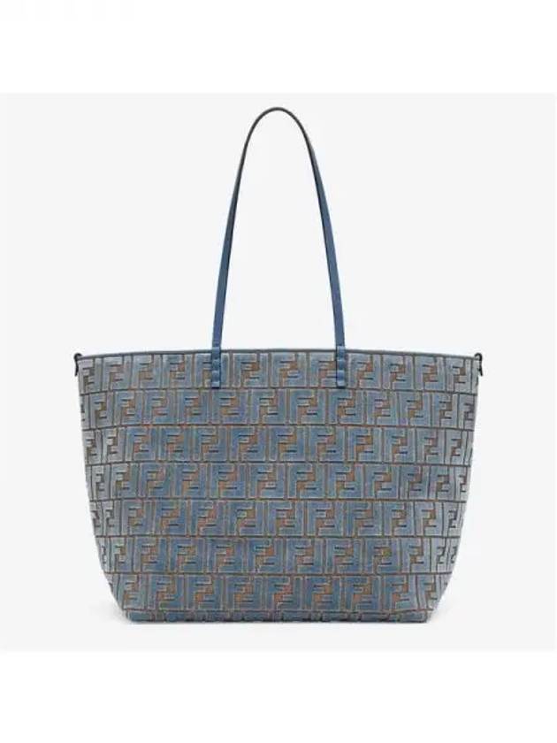 ROLL FF Velvet Jacquard Large Tote Bag - FENDI - BALAAN 1