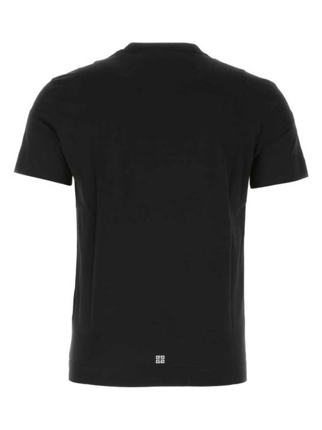 Archetype Logo Print Slim Fit Cotton Short Sleeve T-Shirt Black - GIVENCHY - BALAAN 3