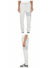 Men's Diagonal Training Cotton Track Pants Grey - THOM BROWNE - BALAAN 5