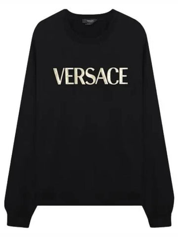 Metallic Logo Sweatshirt Men - VERSACE - BALAAN 1