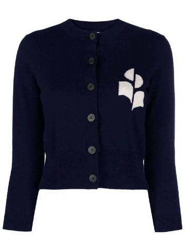 Newton logo cardigan CA0040FA A1X05E 30MI - ISABEL MARANT - BALAAN 1