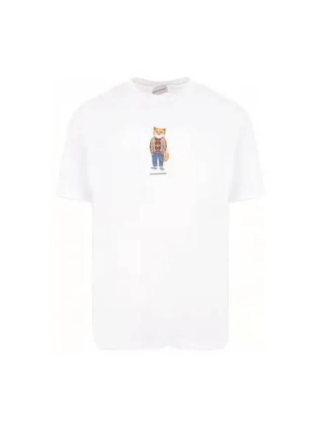 Dressed Fox Regular Short Sleeve T-Shirt White - MAISON KITSUNE - BALAAN 2