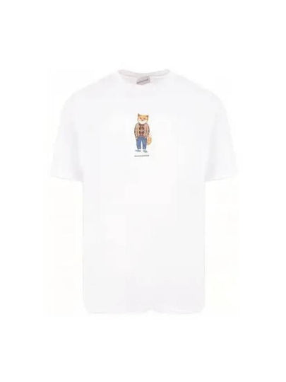 Dressed Fox Regular Short Sleeve T-Shirt White - MAISON KITSUNE - BALAAN 2