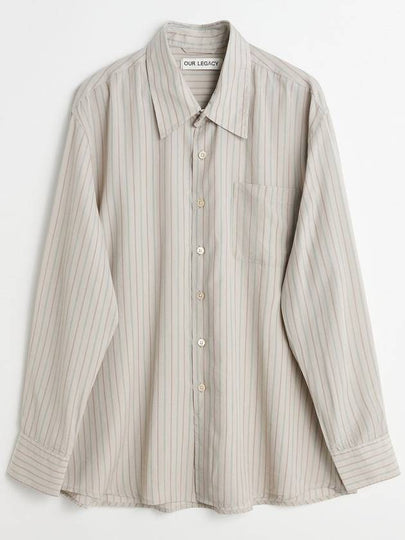 Above Striped Long Sleeve Shirt Ivory - OUR LEGACY - BALAAN 2