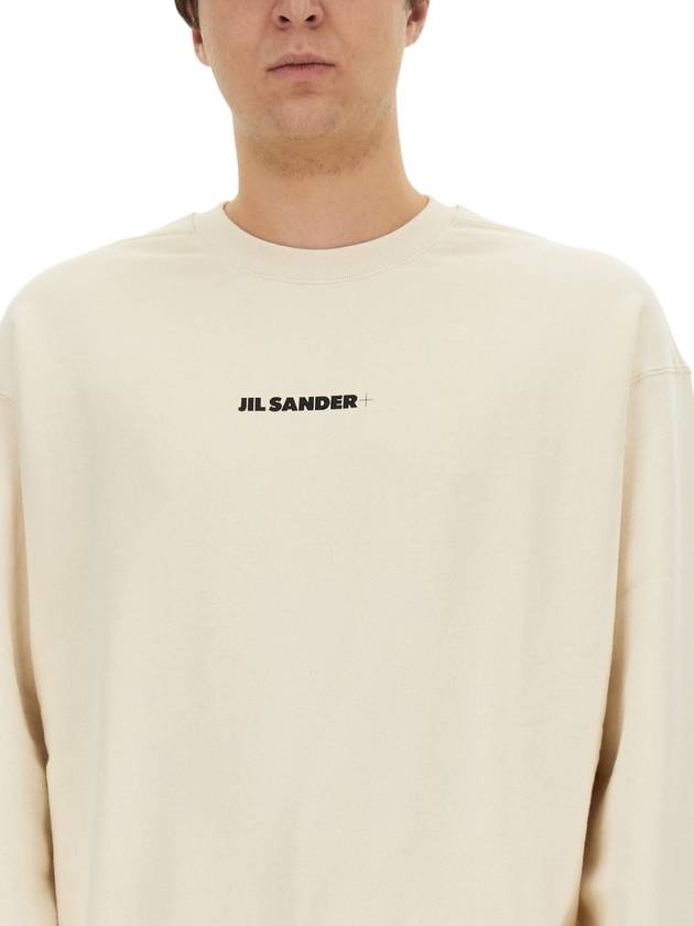 Men's Logo Sweatshirt Yellow Cream - JIL SANDER - BALAAN 5