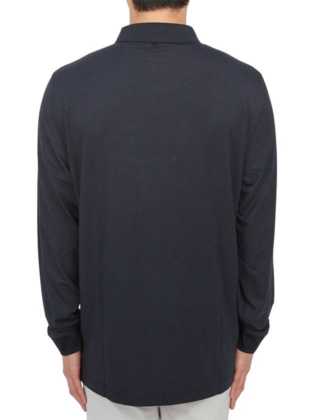 Florian Polo Long Sleeve T-Shirt Black - J.LINDEBERG - BALAAN 4