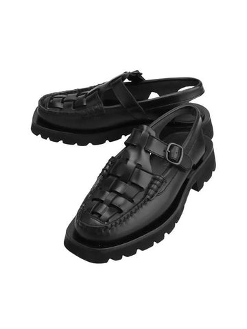 Crank Sports Slingback Loafers Black - HEREU - BALAAN 1