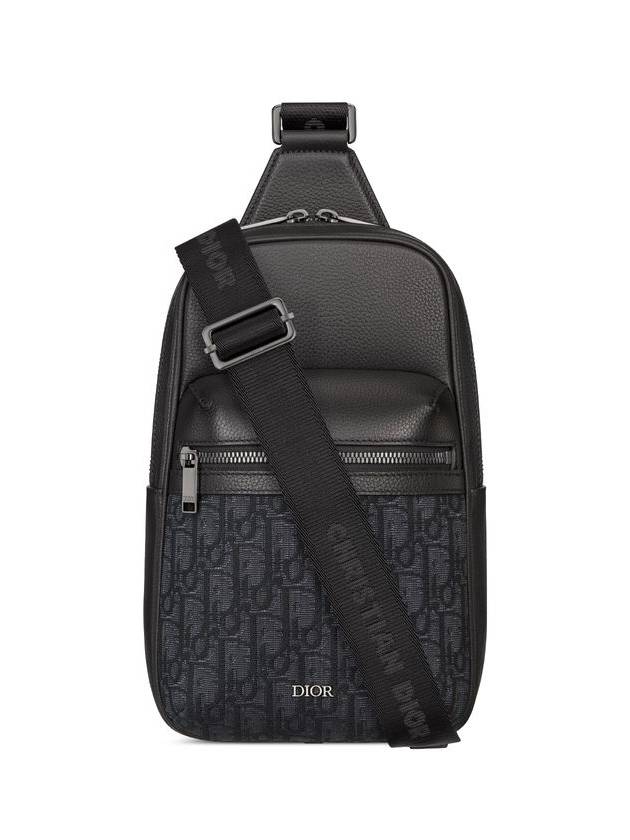 Rider 2.0 Oblique Jacquard Sling Bag Black - DIOR - BALAAN 1