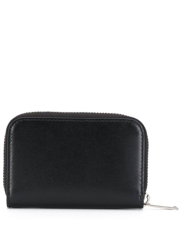 Monogram Zipper Silver Card Wallet Black - SAINT LAURENT - BALAAN 4