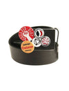 Men's Buckle Leather Belt Black - DSQUARED2 - BALAAN 1