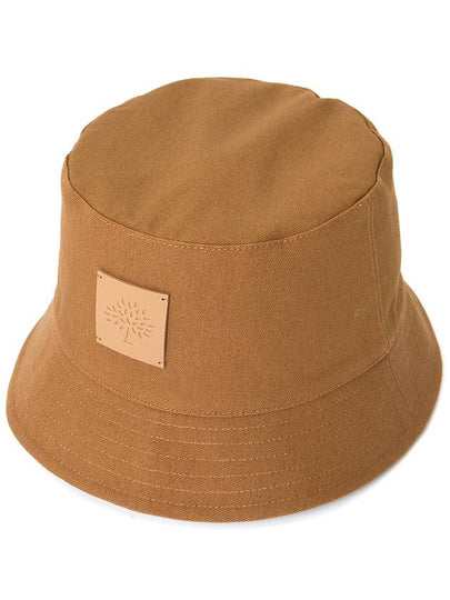 Logo Patch Cotton Bucket Hat Brown - MULBERRY - BALAAN 2