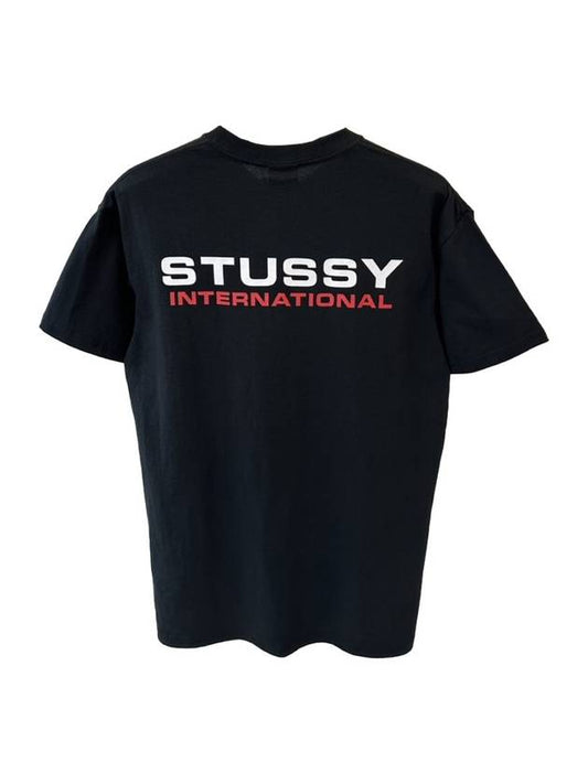 International Short Sleeve T-Shirt Black - STUSSY - BALAAN 1