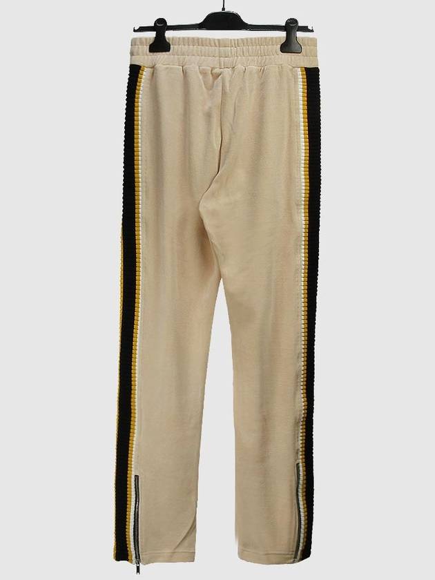 Men's Logo CHENILL Track Pants CA054F19469007 4701 ECRU WHITE PLC007ec - PALM ANGELS - BALAAN 2