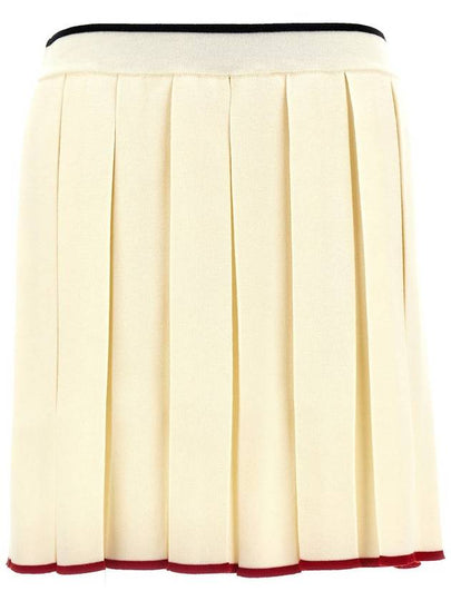 mini pleated skirt white - THOM BROWNE - BALAAN 2