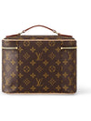 Nice BB Monogram Canvas Pouch Bag Brown - LOUIS VUITTON - BALAAN 8