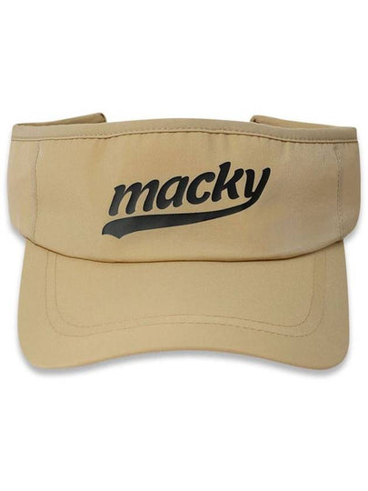 Logo Sun Cap Visor Flua Sun Visor Beige MCFW23SC 1BE - MACKY - BALAAN 2