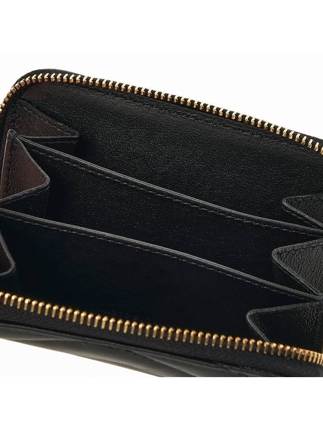 Cassandre Matelasse Lambskin Coin Wallet Black - SAINT LAURENT - BALAAN 9