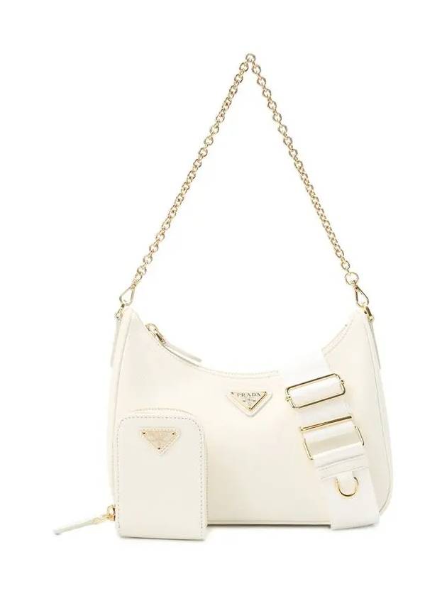 Re-Edition 2005 Saffiano Leather Shoulder Bag White - PRADA - BALAAN 2