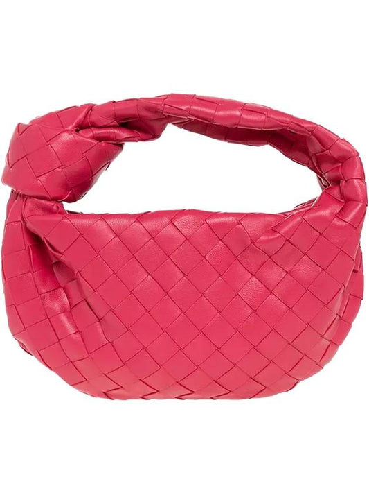 Jodie Intrecciato Small Tote Bag Pink - BOTTEGA VENETA - BALAAN 1