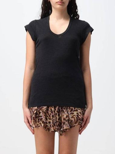 Short Sleeve T-Shirt TS0014FBB1N17E 01BK Black - ISABEL MARANT ETOILE - BALAAN 1