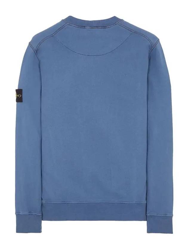 Wappen Patch Garment Dyed Sweatshirt Avio Blue - STONE ISLAND - BALAAN 3