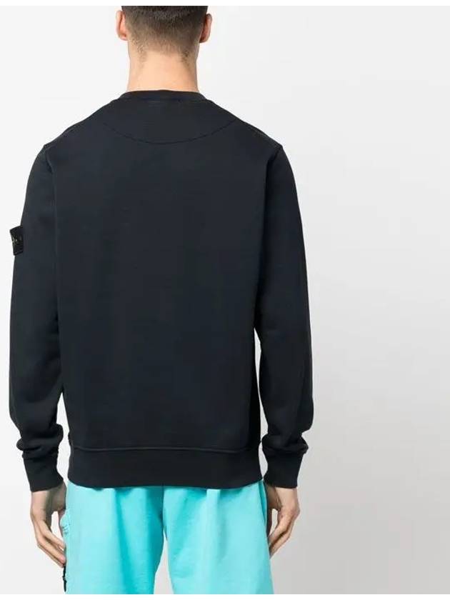 Wappen Patch Crew Neck Sweatshirt Navy - STONE ISLAND - BALAAN 6