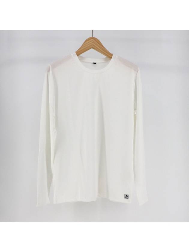 Basic Round Long Sleeve T-Shirt White - SUPENER - BALAAN 3