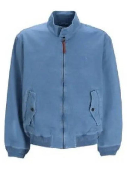 Stand Up Collar Bomber Jacket Vessel Blue - POLO RALPH LAUREN - BALAAN 2