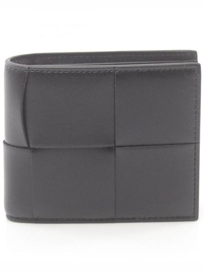 Maxi Intrecciato Coinpurse Half Wallet Black - BOTTEGA VENETA - BALAAN 2