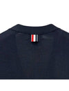 Stripe Armband Merino Wool Cardigan Navy - THOM BROWNE - BALAAN 6